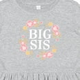 thumbnail image 4 of Inktastic Big Sis Rose Floral Wreath Sister Girls Toddler Dress, 4 of 5