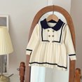 thumbnail image 1 of RXIRUCGD Robe Chandail à Manches Longues pour Filles, Jupe Chandail (Blanc, Taille : 5 Ans), 1 of 7