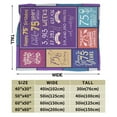 thumbnail image 3 of XZYG 75th Birthday Gift Throw Blanket Soft Fuzzy Fleece Blanket For Couch Bed Living Room Decoration(30*40inch), 3 of 6