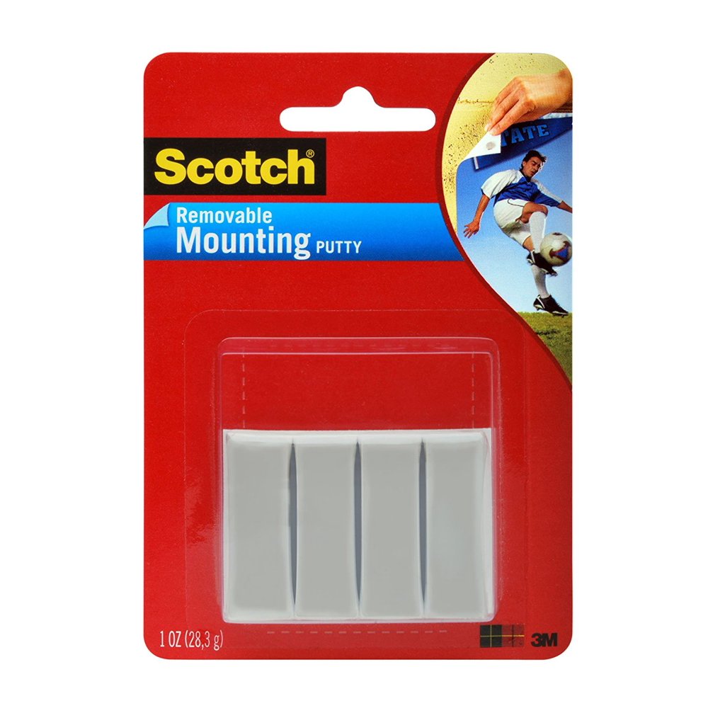 Scotch Adhesive Putty, Removable, 1Ounce 861