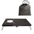 thumbnail image 2 of Binmer Table Isotherme pour Cheminée, Table de Plage Pliante en Aluminium Table de Camping Portable, Noir, 2 of 9