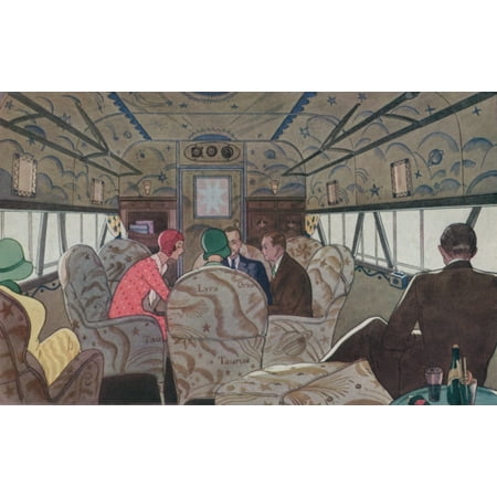 Retro Magazine Advertisement - Airline Interior From Fortune Magazine Advertisement 1930 Of Fokker Aircraft Corporation Then An Affiliate Of General Motors History
