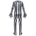 thumbnail image 5 of Disfraz de Cosplay de Beetlejuice para niños, peluca de B-Beetlejuice con rayas blancas y negras, uniforme para niños y niñas, monos para Halloween y carnaval, 5 of 5