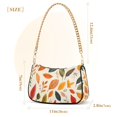 thumbnail image 3 of FORMRS Womens Shoulder Bag with Chain Strap Clutch Purse Cute Tote Handbag, Colorful Leaves, 3 of 7