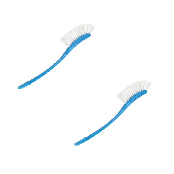 2Pcs Functional Bottle Washing Brush Soft Brush And Vacuum Cup Blue And Cleaning Brush Blue 9.1x1.2"