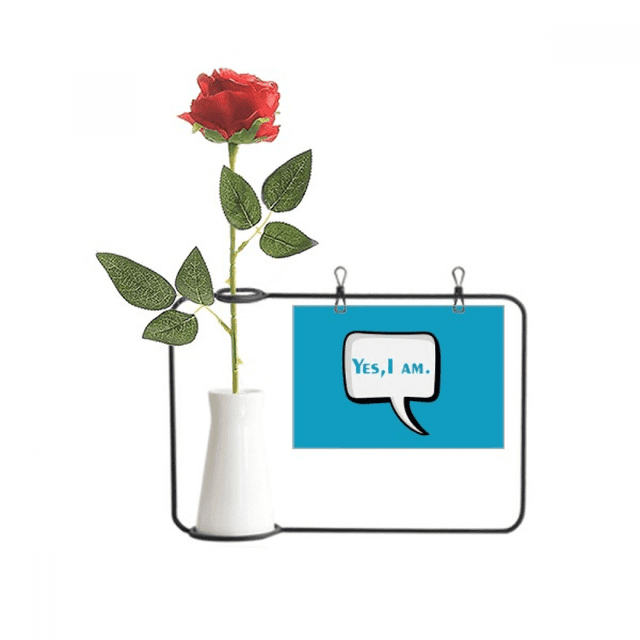 Vase Suspendu en Forme de Rose Artificielle Reconnaissance Quotidienne