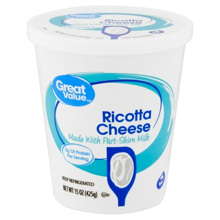 Great Value Ricotta Cheese, 15 oz - Walmart.com