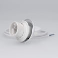 thumbnail image 3 of 2x White electric cable for lamp - Cable with E27 socket and fixing ring - Suspension mount for ceiling light fixture, 3 of 5