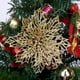 thumbnail image 2 of Simulación de flores navideñas con purpurina en polvo, árbol de Navidad hueco, decoración colgante, corona navideña 2024, fiesta de año nuevo, decoración del hogar, 2 of 5