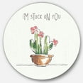 thumbnail image 1 of Designart 'Desert Botanical Bloom II' Art Mural en Métal Style Ferme, 1 of 3