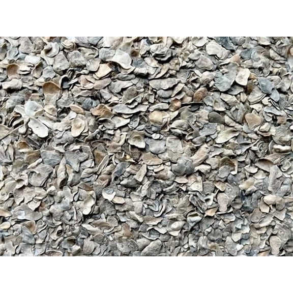 Bocce Ball Base Material, Crushed Oyster Shell, approximately 1/2 cubic foot