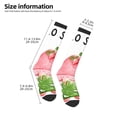 thumbnail image 2 of Logiee Hello Summer Gnome Print Gift Stocking Stuffers,Adult Stockings,Novelty Socks,Funny Socks Birthday Running Walking Sleeping, 2 of 6