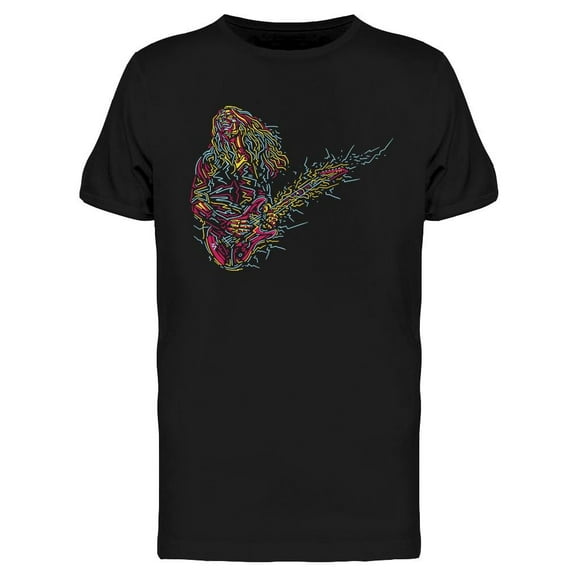Abstract Musician With A Guitar T-Shirt Men -Image by Shutterstock, Male Medium