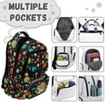 thumbnail image 6 of Uorisanigo Doodle Dinosaur School Backpack for Boys 8-14, Durable Lightweight Schoolbag with Water Bottle Pocket, Breathable Daypack for Camping and Outdoor Activities, 6 of 7