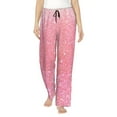thumbnail image 2 of Kdxio Women's Comfy Stretch Sparkly Pink GlitterPrint Drawstring Pajama Pants-XX-Large, 2 of 9