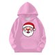 thumbnail image 3 of Sudadera con capucha para niñas y niños, sudadera de manga larga con cuello redondo y estampado de moda, jersey con bolsillo, sudadera de poliéster para niñas, 3 of 8
