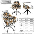 thumbnail image 7 of Whosucclay Cute Cartoon Dog Print Stretch Curved Back Dining Chair Slipcovers Removable Office Chair Protector Anti Wrinkle Swivel Accent Chair Covers for Kitchen, Party, Banquet Decor, 7 of 7