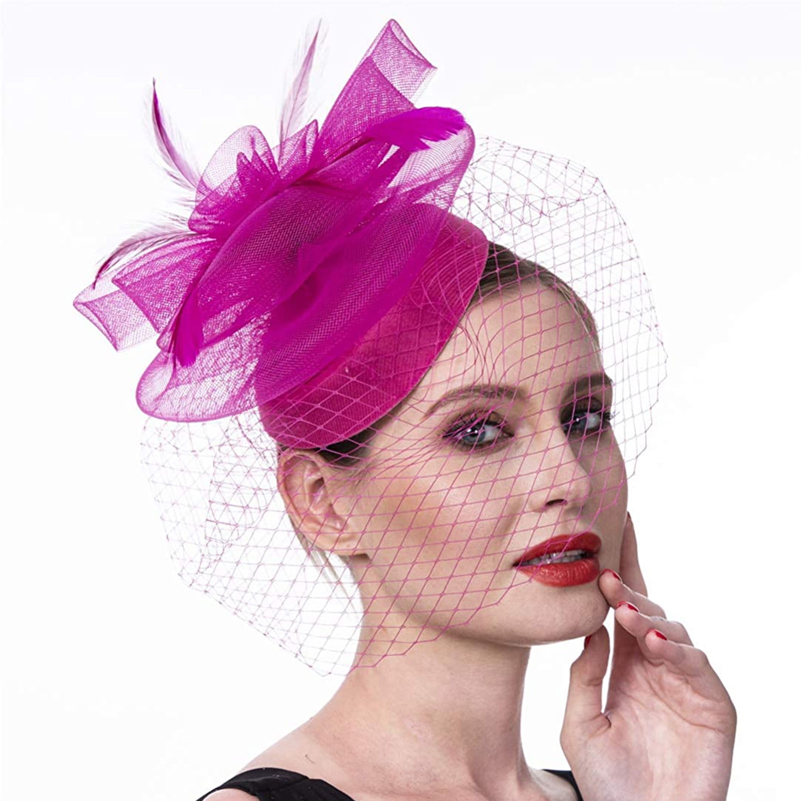 STEADY Women Girls Mesh Fascinators Hat Cocktail Party Headband