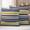 GoldenRod, variant on Navy Blue Yellow Striped Outdoor Waterproof Pillow Covers, Farmhouse Vintage Stripe Decorative Square Throw Pillowcase Sofa Cushion Sham for Patio/Couch/Chair, 18"x18" 2 Pack