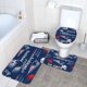 thumbnail image 3 of Juego de alfombras de baño de 3 piezas del equipo Patriots Alfombra antideslizante para baño de 31,5 x 20 pulgadas, 3 of 7