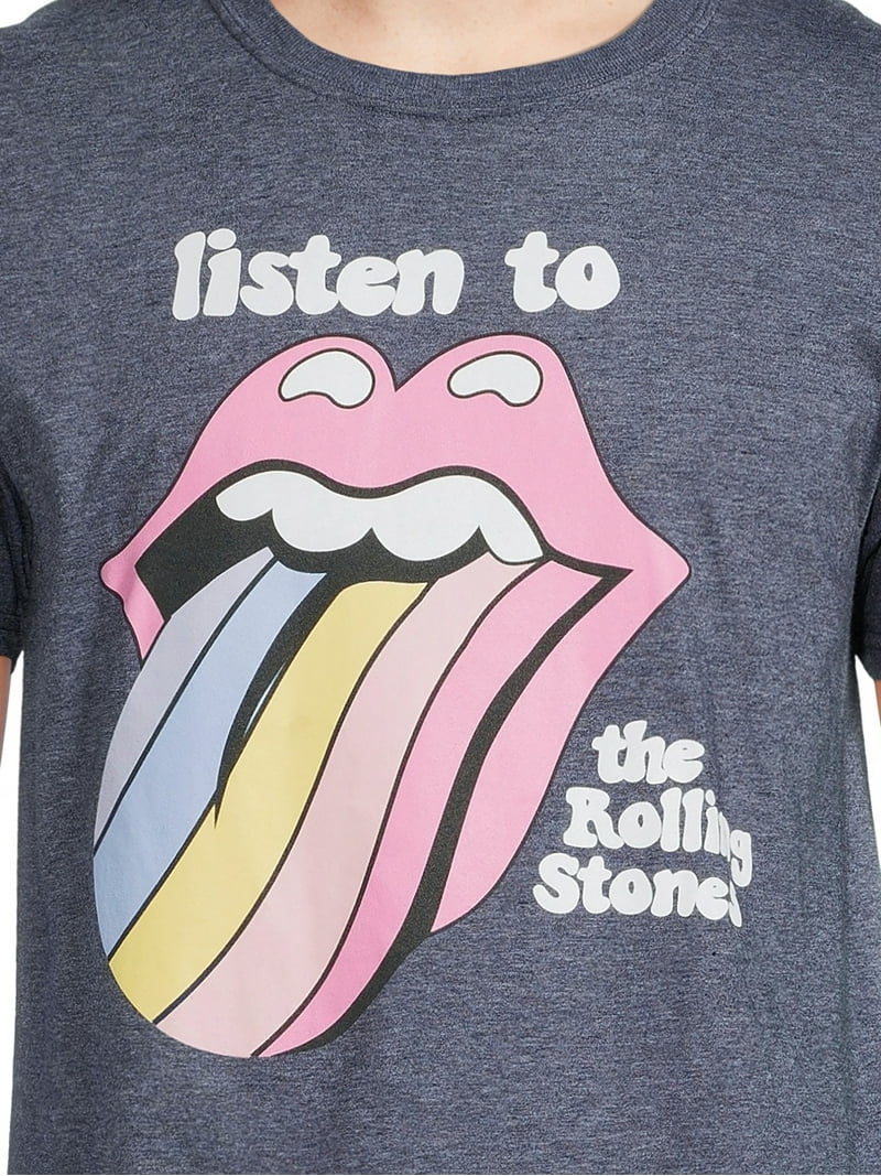 Rolling Stones Men's Band Graphic T-Shirts with Short Sleeves, 2