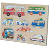 Puzzled Peg Wood Puzzle - Vehicles, Puzzled All-Wood Vehicles Peg Puzzle. Classic Puzzle Is Perfect For Children With Recognizable Vehicles By Darice