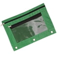 thumbnail image 2 of 3-Ring Mesh Pencil Pouch with Clear Window and Zipper Green, 2 of 4