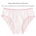 thumbnail image 3 of Ropa interior desechable Husviuxin para mujer, 100% algodón (paquete de 10), 3 of 6