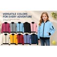 thumbnail image 7 of Lutiedan Girls Bomber Jacket Zip Up Waterproof Lightweight Windbreaker Jacket Casual Baggy Windproof Jacket with Pcoket Size 5-16, 7 of 7