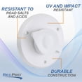 thumbnail image 4 of RecPro RV Cable TV Plate | Coaxial Cable Connector | White, 1 Outlet, 4 of 6