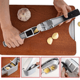 thumbnail image 3 of Garlic Press, Dual-Function Kitchen Gadget with Ergonomic Grip Handle, Accommodates Large Garlic Cloves, Built-In Cleaning Tool for Effortless Results, Dishwasher Safe (Cast Aluminum), 3 of 5