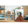 thumbnail image 2 of Ahgly Company Machine Washable Indoor Round Traditional Tomato Red Area Rugs, 3' Round, 2 of 7