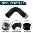 thumbnail image 4 of Manguera de radiador Unique Bargains para Mercedes-Benz Sprinter 209 CDI 2006-2011 No. 9065280382 Manguera de refuerzo de goma negra 1 Pc, 4 of 6