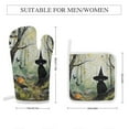 thumbnail image 2 of Pumpkin Lantern Black Cat Oven And Pot Holders Sets, Heat Resistant Pads Kitchen Decor for Cooking Baking BBQ Grilling, Christmas Kitchen Gifts, 2 of 6