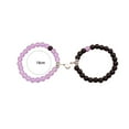 thumbnail image 5 of tasrioml 2Pcs Couple Bracelet Magnetic Heart Charm Bracelet Women Men Beads Wristbands Versatile Matching Jewelry Gift, 5 of 8