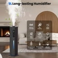 thumbnail image 4 of Humidificador GloryAir 9 L de vapor frío y caliente, 70 m², modo automático, 4 of 9