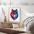 thumbnail image 6 of Diamond Art Kit for Adults, Wolf Vibrant Color Splatter Diamond Painting for Adults Beginners, DIY Diamond Art Painting Kits, 5D Diamond Painting Crafts for Home Decor 12x16 Frameless, 6 of 7