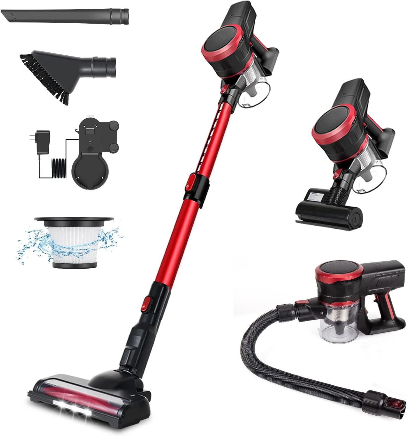 Cordless Vacuum Cleaner, 10in1 Stick Vacuum, 23Kpa 200W Brushless