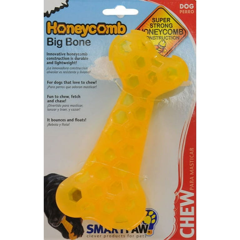 PetMedics iHome Durable Squeak & Sound Soothe Calming Chew Bone Dog Toy,  Medium/Large