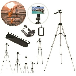 Professional Camera Tripod Stand Mount + Phone Holder for Cell Phone iPhone