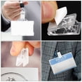 thumbnail image 6 of WRISTBIQUE 20Pcs Self Adhesive Transparent Clips Plastic Spring Clip for Photos Tapestries and Badges, 6 of 8