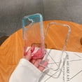 thumbnail image 4 of for iPhone 16 Plus Case Clear, Transparent Hybrid Crystal iPhone 16 Plus Phone Case [Hard Plastic & Soft Silicone Bumper] Acrylic Non-Yellowing Thin Slim Protective Cover for Women, Blue+Pink, 4 of 10
