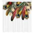 thumbnail image 3 of Ambesonne Peacock Shower Curtain, Vibrant Feathers Boho, 69"Wx70"L, Multicolor, 3 of 5