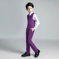 thumbnail image 3 of Lycody Boys Suit for Kids Tuxedo Wedding Ring Bearer Outfit Boy Formal Suits 5 Piece Slim Fit Dresswear Suit Set, 3 of 7
