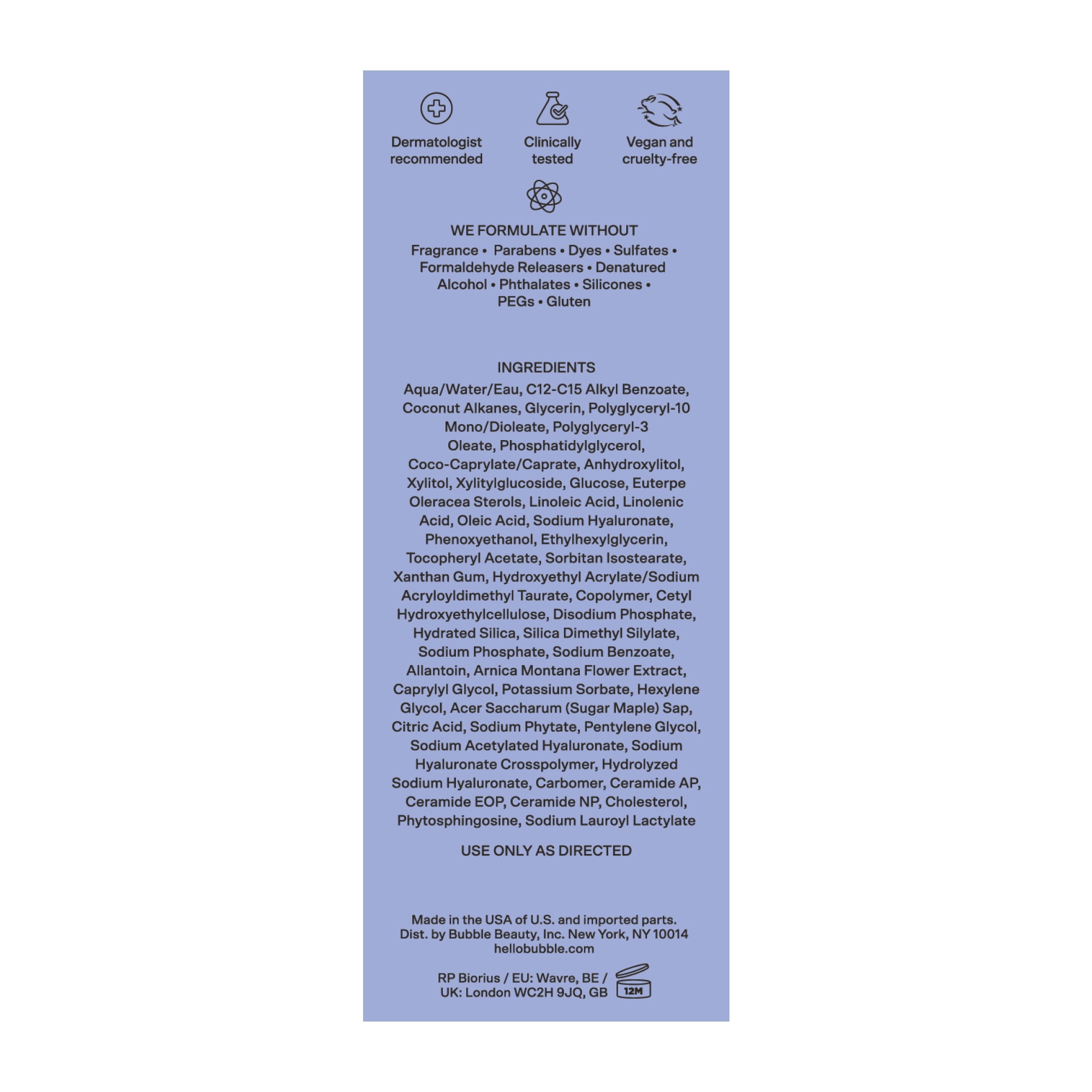 Bubble Skincare Cosmic Silk Hydrating Milky Toner, 100ml, For All Skin Types