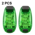 thumbnail image 1 of Paquete de 2 luces de seguridad LED USB: la brillante luz trasera para bicicleta funciona perfectamente como luz para corredores, mascotas, luz estroboscópica para bicicleta o clip trasero (verde)., 1 of 5