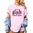 thumbnail image 3 of Tackle Breast Cancer Shirt for Women, Teens & Kids Pink Ribbon Football Game Day Tee Pink Shirt Adult Small, 3 of 4