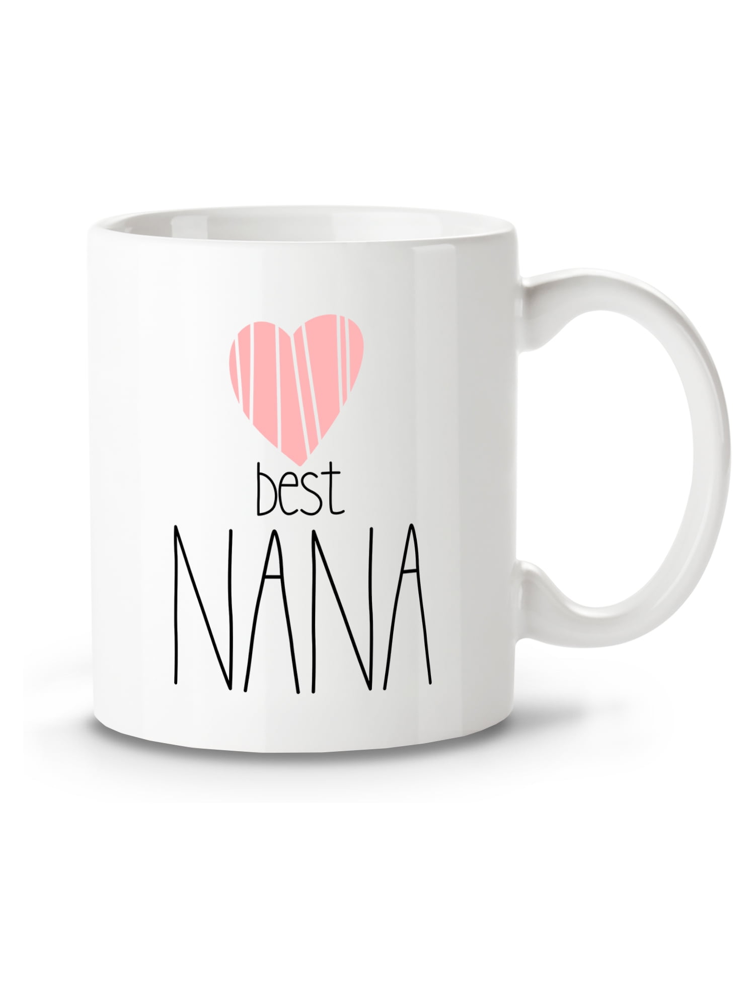 White Printed Ceramic Coffee Tea Cup Gift 11oz mug I Love Nana Boy 