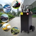 thumbnail image 6 of M optimized 40 Gallon Fuel Caddy, Fuel Tank with Manual Transfer Pump for Gasoline & Diesel, Durable 4-Wheel Design, Mobile Fuel Storage for Cars, Trucks, Boats, Lawn Mowers, 6 of 6