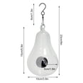 thumbnail image 3 of COFEST Bird Feeder with Camera HD 1080P Night-Version Video Camera WiFi Hotspot Remote Connection with Mobile Phone for Outdoor Bird Watching Capture Photos white, 3 of 9